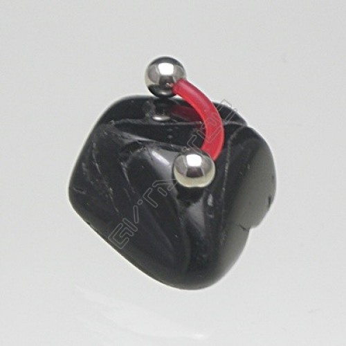Microbell Curvo Bioflex Haste Vermelha Esfera 4mm Aço